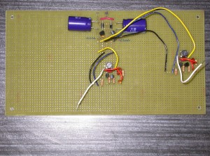 Theremin board with two 260kHz oscillators