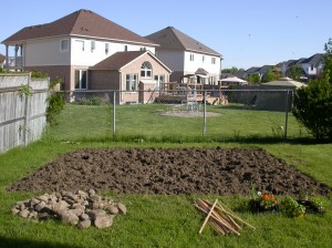 The garden after all of the tilling